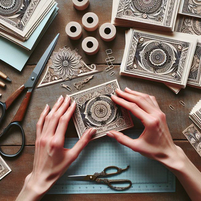 How to Make Flat Notecard Set with Patterned Back